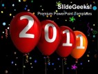 New Year 2011 Festival PowerPoint Template 1010