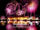 New Year 2011 Fireworks Festival PowerPoint Template 1010