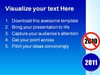 New Year Sign Travel PowerPoint Template 1110