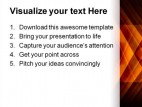 Orange Abstract Background PowerPoint Template 0810