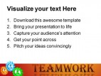 Perfect Teamwork PowerPoint Background And Template 1210