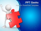 Person With Puzzle Business PowerPoint Templates And PowerPoint Backgrounds 0411