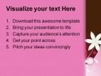 Pink And Brown Abstract PowerPoint Template 0910