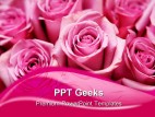 Pink Roses Beauty PowerPoint Templates And PowerPoint Backgrounds 0411