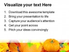 Pumpkins Daisies And Fall Nature PowerPoint Templates And PowerPoint Backgrounds 0411