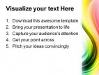 Rainbow Colors Wave Abstract PowerPoint Template 0910