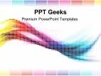 Rainbow Mosaic Abstract PowerPoint Templates And PowerPoint Backgrounds 0411