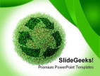 Recycle Environment PowerPoint Template 0910