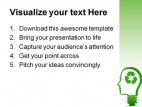 Recycling Brain Business PowerPoint Template 0810