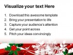 Red Christmas PowerPoint Template 0610