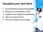 Romantic Couple Abstract PowerPoint Template 0610