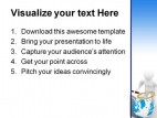 Search Globe People PowerPoint Template 0610
