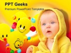 Smiley Child Baby PowerPoint Templates And PowerPoint Backgrounds 0411
