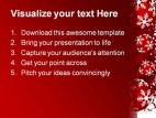 Snow Flakes Christmas PowerPoint Template 0610