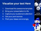 Snowman Christmas Holidays PowerPoint Template 1110