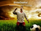 Soccer Player Sports PowerPoint Template 0910