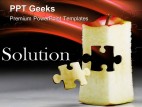 Solution Puzzle Business PowerPoint Templates And PowerPoint Backgrounds 0411