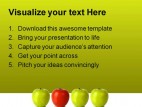 Stand Out Red Apple Leadership PowerPoint Template 0810