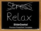 Stress Relax Business PowerPoint Template 0610