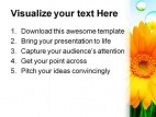 Sunflower Nature PowerPoint Template 1110