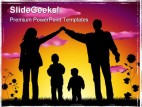 Sweet Family People PowerPoint Template 1110