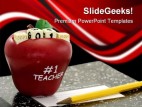 Teacher01 Education PowerPoint Template 0810