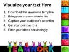Teamwork People PowerPoint Template 0510