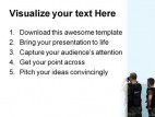 Three Soldier People Americana PowerPoint Template 1110