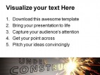 Under Construction Industrial PowerPoint Template 0810