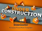 Under Construction Transportation PowerPoint Template 0610