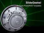 Unlock Your Potential Security PowerPoint Template 1110