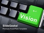 Vision Key Business PowerPoint Template 0910