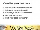 We The People Government PowerPoint Template 1010