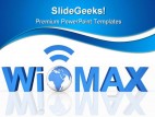 Wimax Technology Earth PowerPoint Backgrounds And Templates 1210