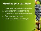 Wine Grapes Nature PowerPoint Template 0610