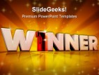 Winner Leadership Business PowerPoint Backgrounds And Templates 1210