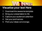 Winner Leadership Business PowerPoint Backgrounds And Templates 1210