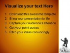 Winner Over The Lost Success PowerPoint Template 0910