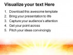 Yellow Light Abstract PowerPoint Template 0910