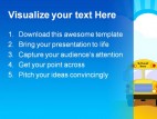 Yellow School Bus Education PowerPoint Template 1110