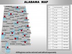 Usa Alabama State PowerPoint Maps