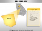 Usa Georgia State PowerPoint Maps