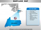 Usa Maryland State PowerPoint Maps