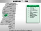 Usa Mississippi State PowerPoint Maps