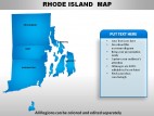 Usa Rhode Island State PowerPoint Maps
