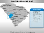 Usa South Carolina State PowerPoint Maps