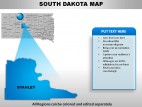Usa South Dakota State PowerPoint Maps