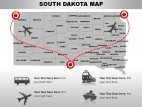 Usa South Dakota State PowerPoint Maps