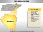Usa Tennessee State PowerPoint Maps