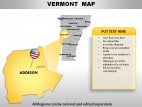 Usa Vermont State PowerPoint Maps